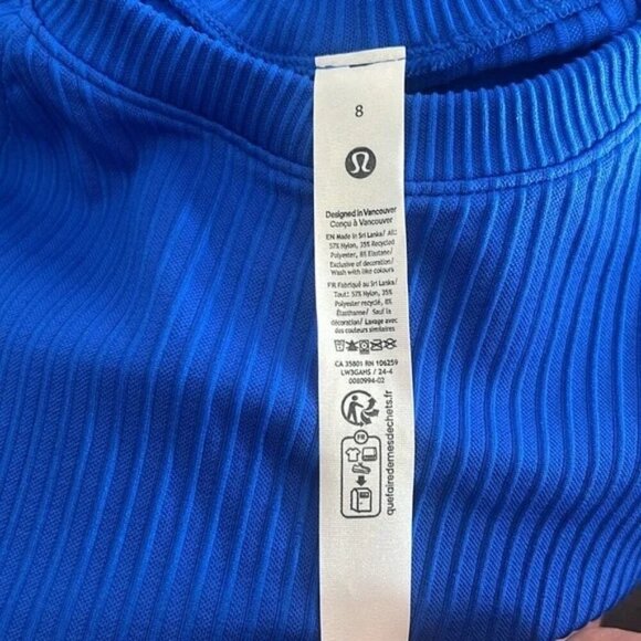 NWT LULULEMON Rest Less Blue Pullover SZ 8 - Picture 3 of 10